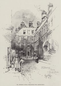 La maison du Dr Johnson, menacée de destruction - Herbert Railton