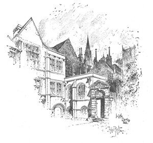 Dans la petite cour de Dean - Herbert Railton