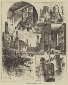 Croquis à Hampton Court - Herbert Railton
