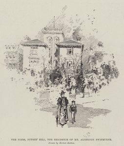 Les Pins, Putney Hill, la résidence de M. Algernon Swinburne - Herbert Railton