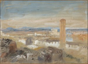 Un campanile parmi les ruines - Hercules Brabazon Brabazon