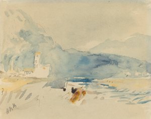 Paysage avec montagnes et ruisseau - Hercules Brabazon Brabazon