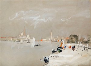 À travers la lagune, Venise - Hercules Brabazon Brabazon