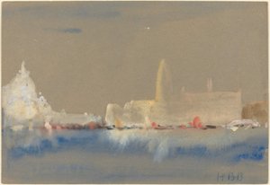 La Salute et le Palais des Doges depuis le Bacino di San Marco - Hercules Brabazon Brabazon