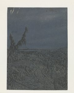 Paysage avec un plateau, une rivière au loin - Hercules Segers