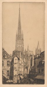 Flèche de la cathédrale de Rouen, La Flèche, Rouen - Herman Armour Webster