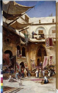 Marchand de tapis dans les rues du quartier Stamboul d