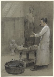 Sculpteur et sa sculpture