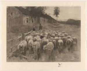 Berger et une femme près d