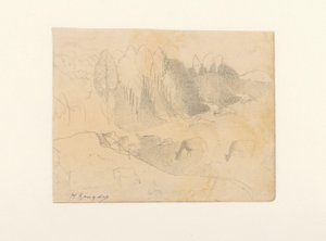 Vallée avec bétail paissant - Herman Kruyder (signed by artist)