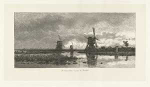 Paysage avec moulins - Herman Löwenstam