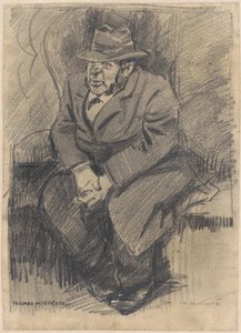 Homme assis dans le compartiment - Herman Moerkerk