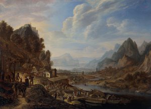 Paysage fluvial rhénan