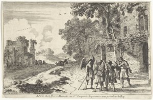 Abraham reçoit les trois anges - Herman van Swanevelt