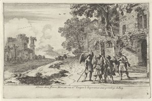 Abraham recevant les trois anges - Herman van Swanevelt