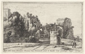 Vue des Thermes de Caracalla - Herman van Swanevelt