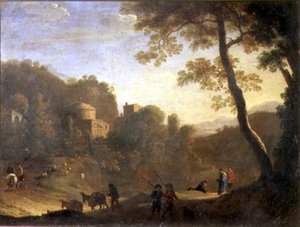 Paysage avec figures