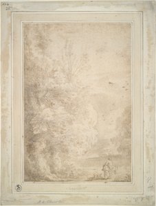 Paysage avec voyageur sur un âne - Herman van Swanevelt
