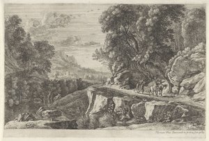 Paysage avec deux cavaliers - Herman van Swanevelt