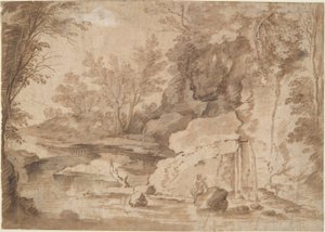Paysage fluvial - Herman van Swanevelt