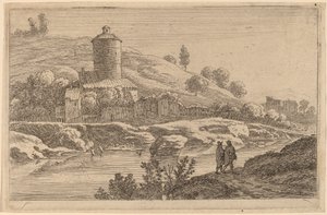 Tour ronde près du Tibre - Herman van Swanevelt