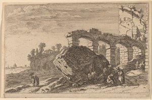 Les quatre arches en ruine - Herman van Swanevelt
