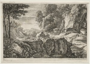 La petite cascade - Herman van Swanevelt