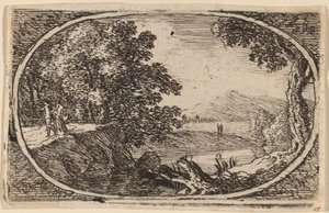 La souche près de la rivière - Herman van Swanevelt