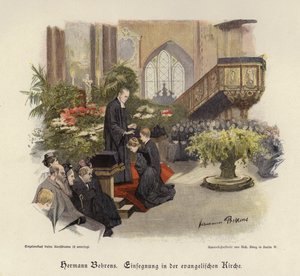 Service de confirmation dans une église évangélique - Hermann Behrens