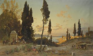 Vues à travers le Bosphore, Constantinople - Hermann David Salomon Corrodi