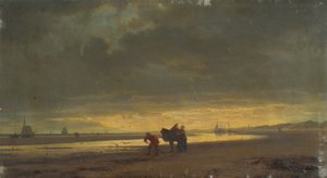 Côte hollandaise à marée basse