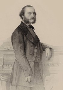 Portrait du pianiste et compositeur Désiré Magnus 1828-1884 - Hermann Raunheim