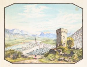 Rattenberg, Tyrol, vers 1858-1882 - Hermann Stieffel
