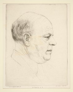 H. N. Bialik (portrait de tête de profil)