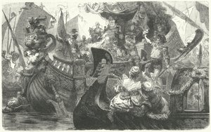 Catherine Cornaro partant de Venise pour devenir reine de Chypre, 1472 - Hermann Vogel