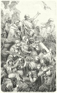 Cola di Rienzo donne au peuple de Rome une nouvelle constitution, 1347 - Hermann Vogel