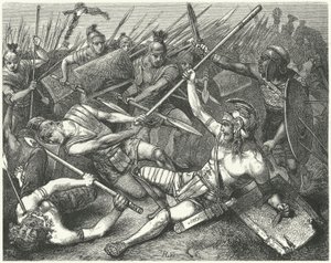 Mort de Spartacus, 71 av. J.-C. - Hermann Vogel