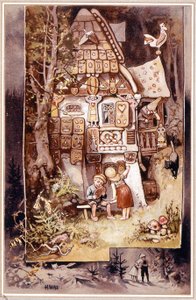 Hansel et Gretel, conte de Grimm - illustration de Hermann Vogel - Hermann Vogel