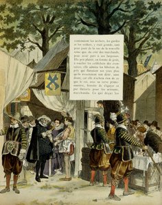 Henri IV (1553-1610) à la foire de Saint-Germain après son mariage, le 16 décembre - Hermann Vogel
