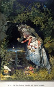 Illustration de Vogel pour un conte des frères Jacob (1785-1863) et Wilhelm (1786-1859) Grimm - Hermann Vogel