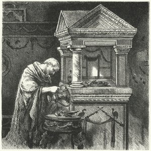 Offrandes dans un temple de la Rome antique - Hermann Vogel