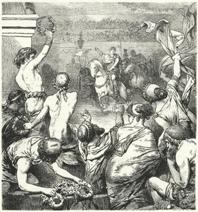 Titus Quinctius Flaminius proclame la liberté des États grecs, 196 av. J.-C. - Hermann Vogel