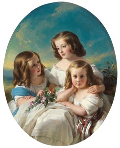 Trois jeunes filles de la famille Chateaubourg - Hermann Winterhalter