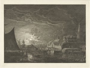Vue de la Marepoort à Leiden