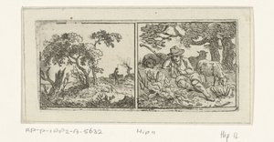 Paysage et berger - Hermanus Fock