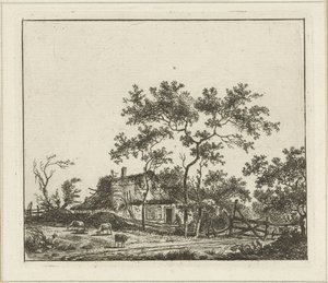 Paysage avec ferme
