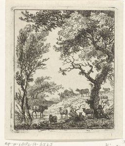 Paysage avec troupeau de bétail - Hermanus Fock