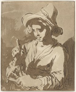 Femme avec un éventail