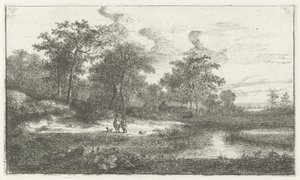 Deux chasseurs près d
