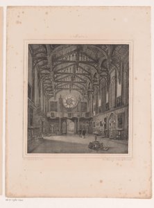 Intérieur de la salle gothique du Palais Kneuterdijk - Hermanus Johannes van den Hout